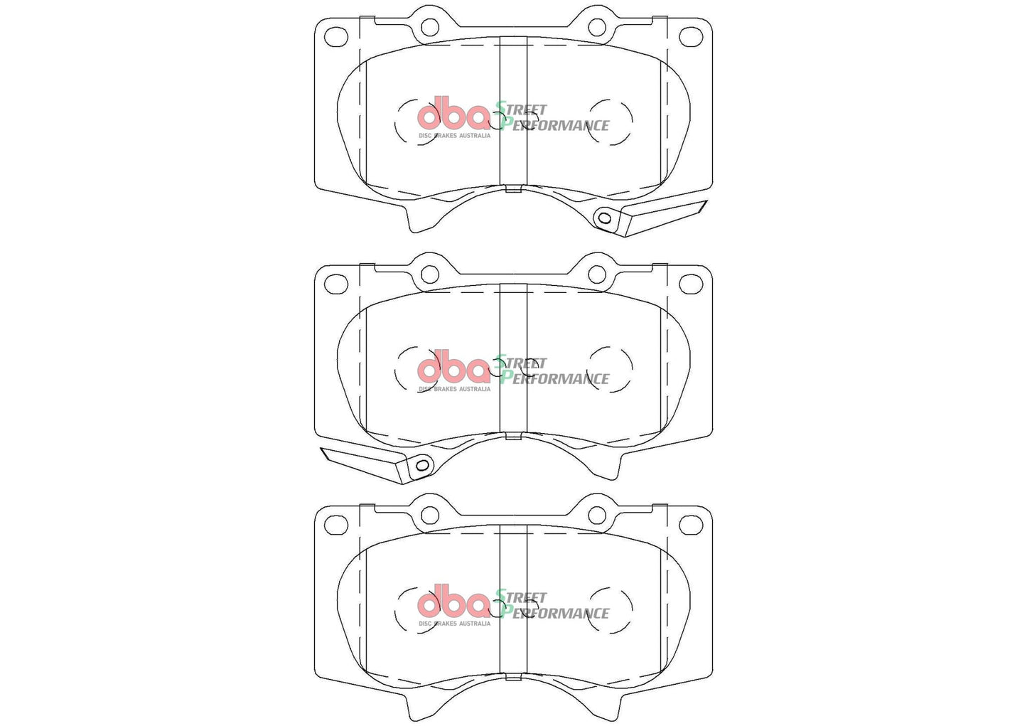 Brake Pad to suit Toyota Fortuner 15- SP PERFORMANCE Front DBA