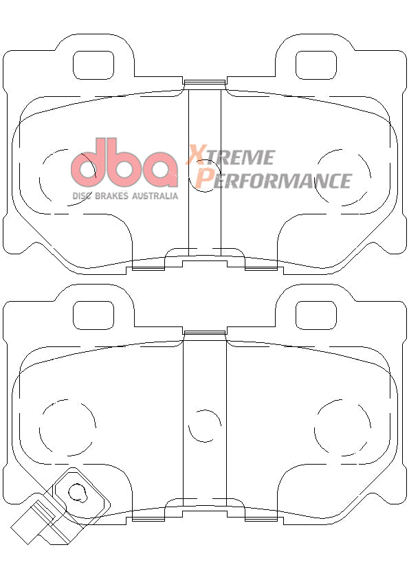 Nissan 370Z, Akebono Caliper XP PERFORMANCE Rear DBA Brake Pad