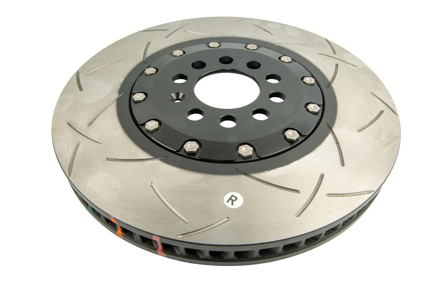 VW Golf DBA 5000 2-piece Black Hat Right Hand T3 Slot 60CV F Disc Brake Rotors