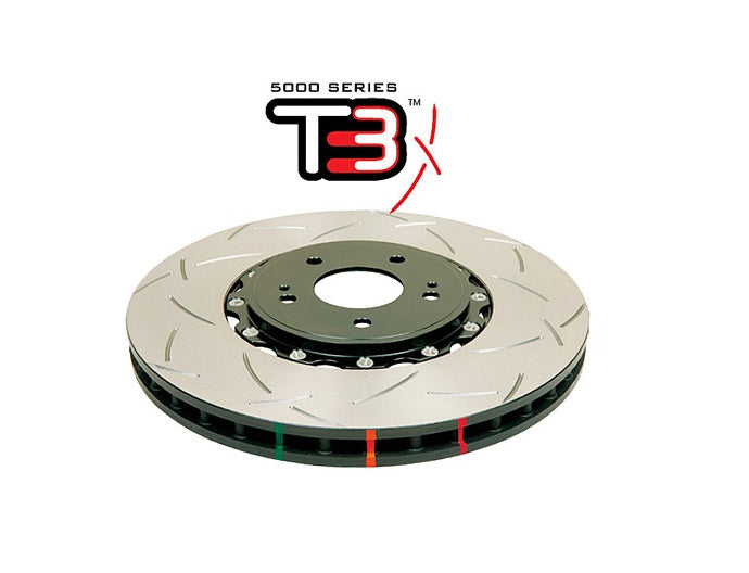 FPV F6X SY 08-09 DBA 5000 2-piece Black Hat T3 Slot KP Front Disc Brake Rotors