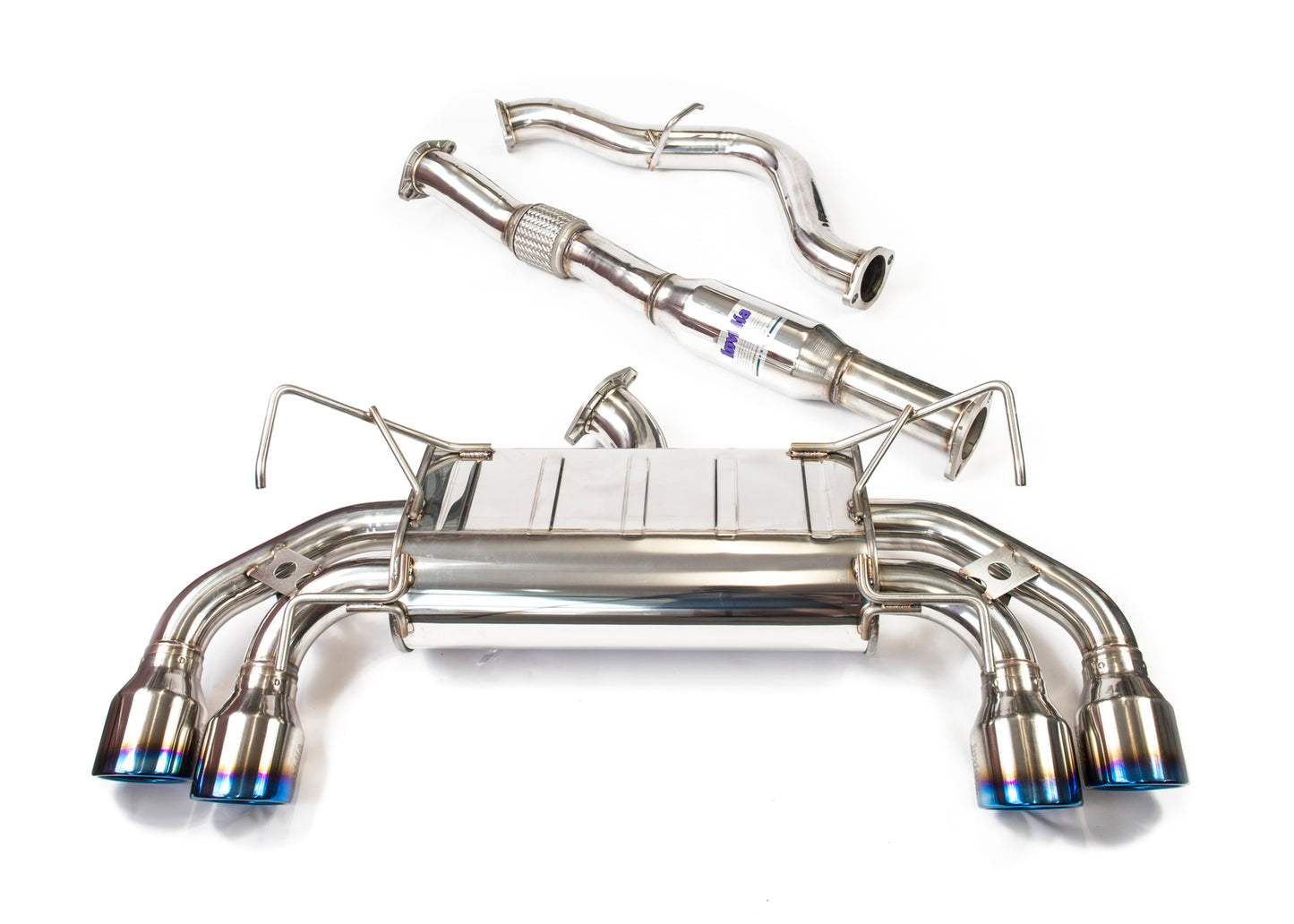 Invidia Q300 Cat back Exhaust with Titanium Tips 07-14 WRX & 07-14 STI HATCH | HS08STIG3T