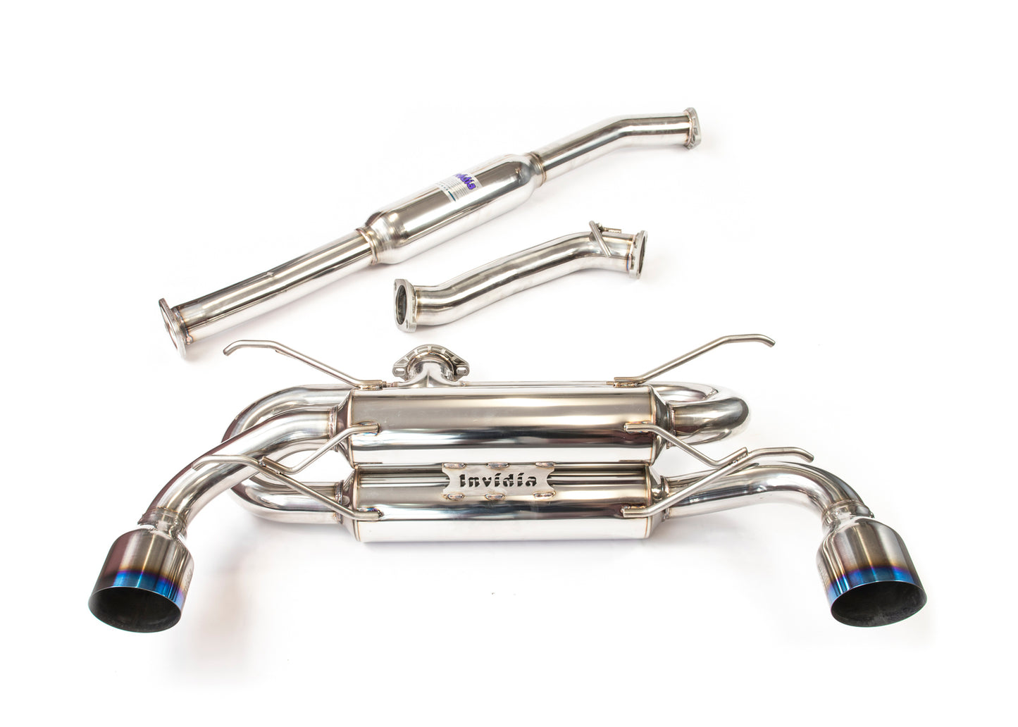 Invidia R400 70mm Cat Back Exhaust w/Ti Tips - Subaru BRZ & Toyota 86 12-21, 22+ | HS12SST7GM1ST