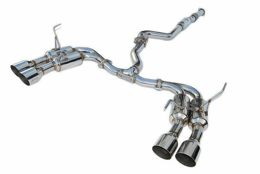 Invidia R400 Cat Back Exhaust w/SS Straight Cut Tips - Subaru WRX/STI 10-21 SEDAN | HS15STI5GM4SS