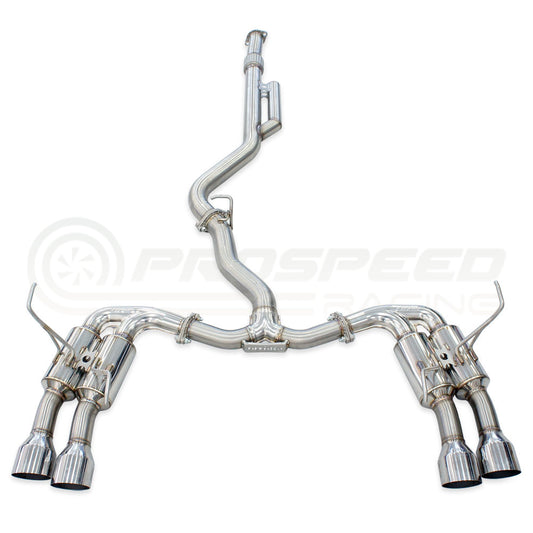 Invidia R400 Cat Back Exhaust w/SS Straight Cut Tips WRX VB 22+ Sedan | HS22SW4GM4SS