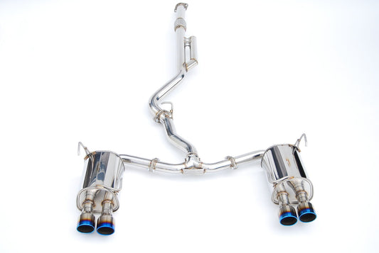 Invidia Q300 Cat Back Exhaust w/Ti Rolled Tips WRX VB 22+ Sedan | HS22SW4QD4RT