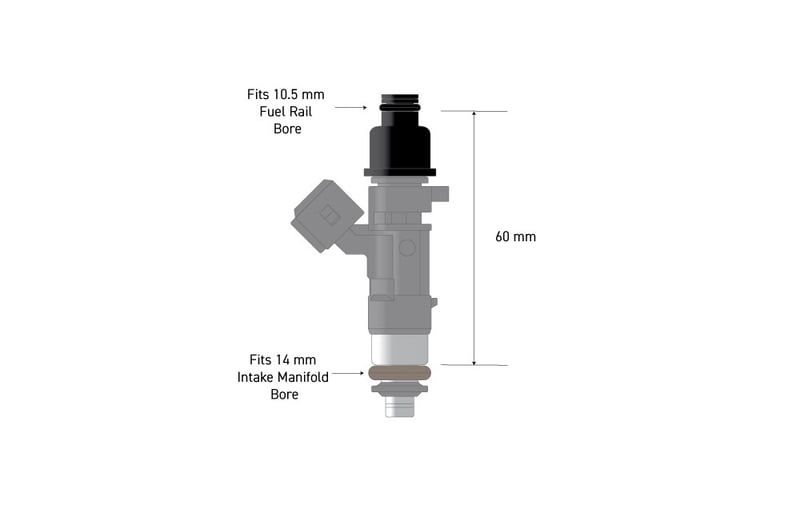 Fuel Injector Adapter - 10.5mm Nissan RB26DETT GTR - HT-080001