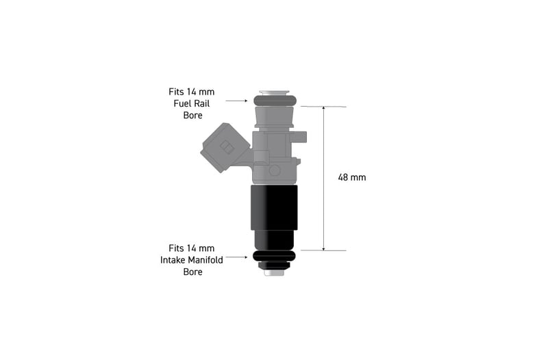 Fuel Injector Adapter - 14mm Base - HT-080007