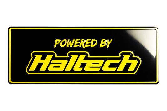 Powered By Haltech Vanity PlateLength: 380mm x 140mm - HT-300401