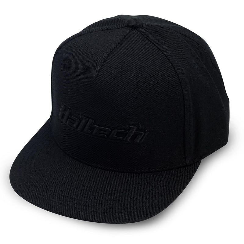 Haltech Snap Back Black on BlackSize: One size fits all. - HT-301000