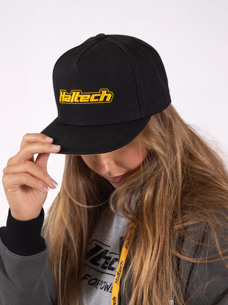 Haltech Snapback Cap Black with Yellow LogoSize: One size fits all - HT-301001