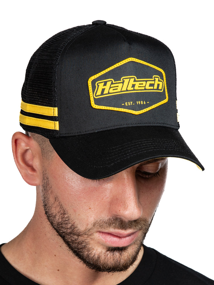 Haltech Snap Back Striped TruckerSize: One size fits all. - HT-301004