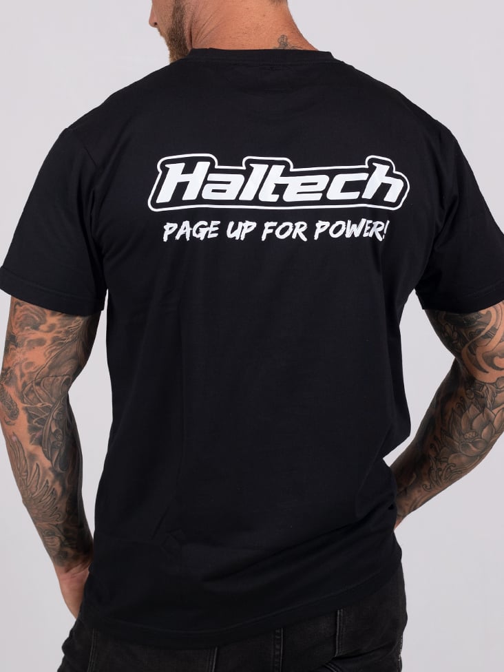 Haltech "Classic" T-Shirt BlackSize: 2XL - HT-301640B2XL