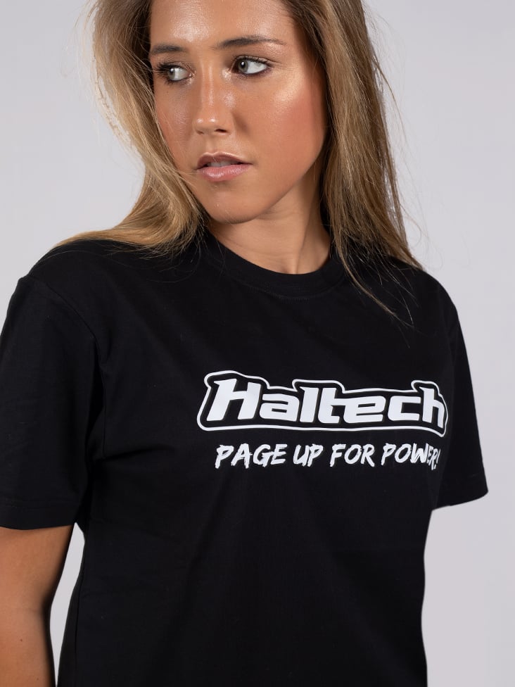 Haltech "Classic" T-Shirt BlackSize: 2XL - HT-301640B2XL