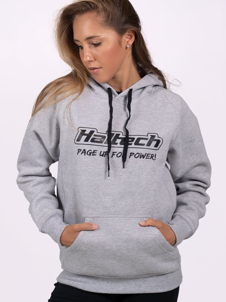 Haltech "Classic" Hoodie GreySize: Large - HT-301910GL