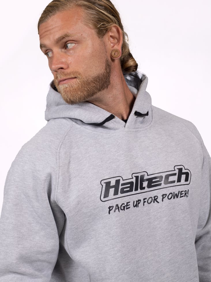 Haltech "Classic" Hoodie GreySize: Medium - HT-301910GM