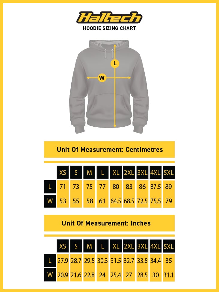 Haltech "Classic" Hoodie GreySize: Small - HT-301910GS