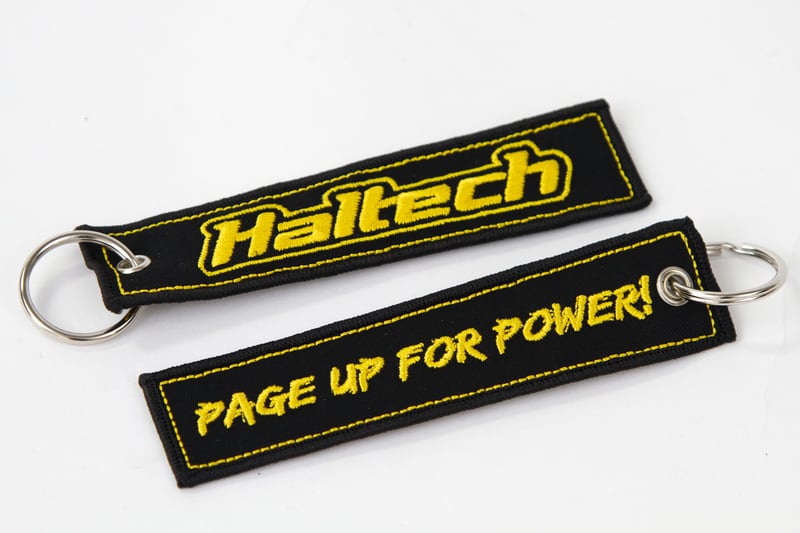 Haltech Fabric Keytag Black - HT-309006