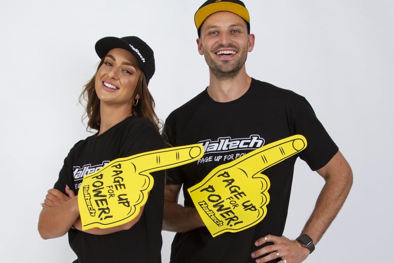 Haltech "Page Up for Power" Foam FingerSize: One Size Fits All Fingers - HT-309023