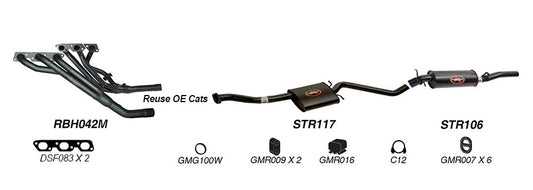 Redback Performance Exhaust System for Holden Caprice (04/1990 - 06/1999), Commodore (04/1990 - 06/1999), Statesman (04/1990 - 06/1999), Calais (04/1990 - 06/1999)