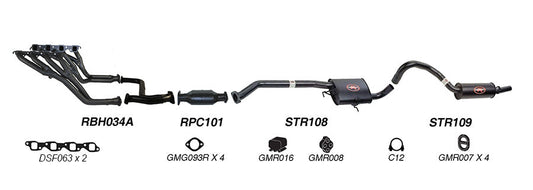 Redback Performance Exhaust System for Holden Commodore (01/1988 - 03/1991), Holden Commodore (01/1988 - 03/1991)
