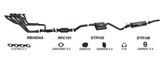 Redback Performance Exhaust System for Holden Calais (09/1991 - 1995), Commodore (09/1991 - 1995)