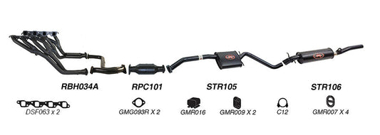 Redback Performance Exhaust System for Holden Commodore (04/1995 - 09/1997), Calais (04/1995 - 09/1997)