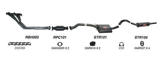 Redback Performance Exhaust System for Holden Commodore (03/1986 - 09/1988), Holden Commodore (08/1988 - 10/1991)