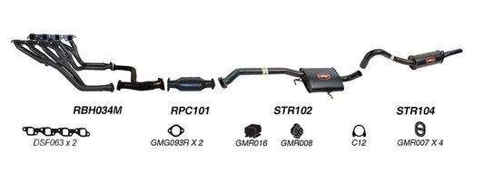 Redback Performance Headers and 2.5" Exhaust System for Holden Commodore VN VP VR V8