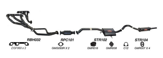 Redback Performance Exhaust System for Holden Calais (01/1988 - 04/1995), Statesman (01/1988 - 04/1995), Commodore (01/1988 - 04/1995), Caprice (01/1988 - 04/1995), Holden Calais (08/1988 - 09/1997), Commodore (08/1988 - 09/1997), Holden Commodore...