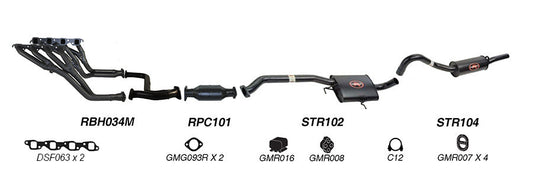 Redback Performance Exhaust System for Holden Calais (08/1988 - 09/1997), Commodore (08/1988 - 09/1997), Holden Commodore (08/1988 - 10/1991)