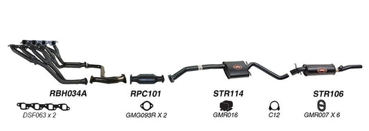 Redback Performance Exhaust System for Holden Statesman (03/1990 - 06/1999), Caprice (03/1990 - 06/1999)