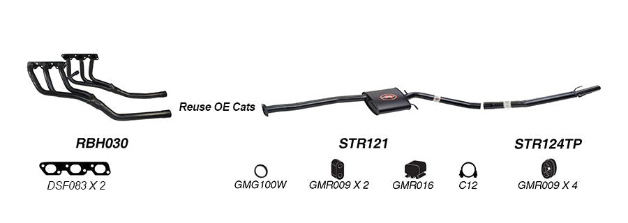 Redback Performance Exhaust System for Holden Caprice (09/1997 - 08/2004), Statesman (09/1997 - 08/2004), Commodore (09/1997 - 08/2004), Calais (09/1997 - 08/2004), HSV XU6 (09/1997 - 08/2004), Holden Caprice (09/1997 - 08/2004), Statesman (09/1997 -...