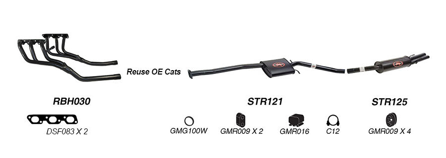 Redback Performance Exhaust System for Holden Statesman (06/1999 - 2004), Caprice (06/1999 - 2004)