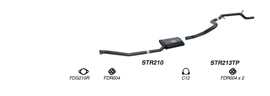 Redback Performance Exhaust System for Ford Falcon (03/1992 - 09/2002), Fairmont (03/1992 - 09/2002)