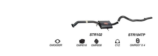 Redback Performance 2.5" Exhaust System for Holden Commodore VN VP VR V6 & V8 & VS V8 Sedan