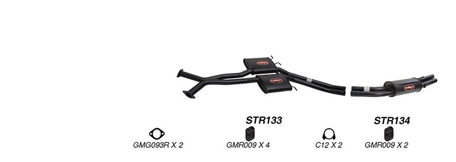 Redback Performance Exhaust System for Holden Statesman (06/1999 - 11/2002), Holden Commodore (09/2004 - 02/2006)