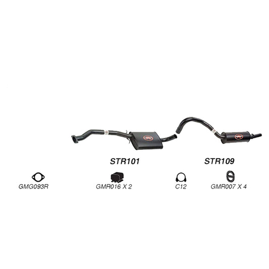 Redback Performance 2.5" Exhaust System for Holden Commodore VL V8 5.0 Wagon