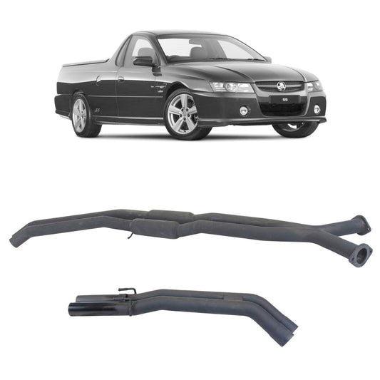 Twin 2.5" Catback Exhaust For Holden Commodore VT-VU-VZ V8 Ute and Wagon with Centre Hotdogs and Rear Muffler Delete(2000 - 2007 )