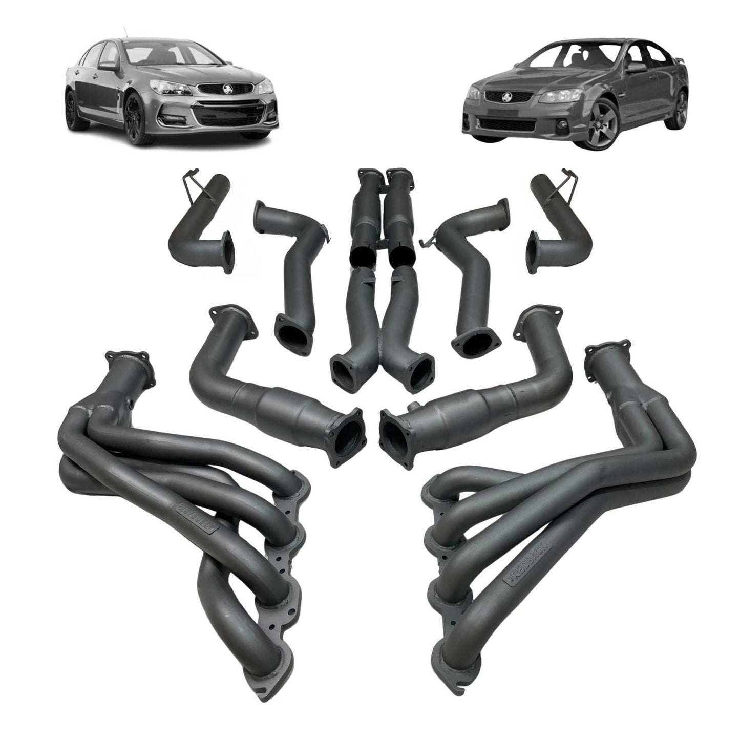Redback Dual 3" Engine back Exhaust with Muffler Delete for Holden Commodore VE & VF Sedan / Wagon