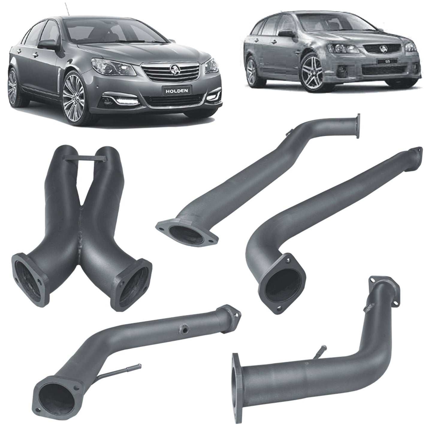 Redback Dual 3" Engine back Exhaust with Hotdogs for Holden Commodore VE & VF Sedan / Wagon