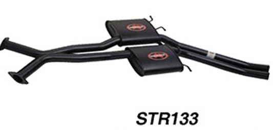 Redback 2.5" Centre Exhaust with Mufflers to suit Holden Commodore VT-VZ Ute