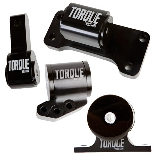 Torque Solution Billet Aluminum 4 Piece Full Engine Mount Kit: Mitsubishi Evolution VII-IX 2001-2006