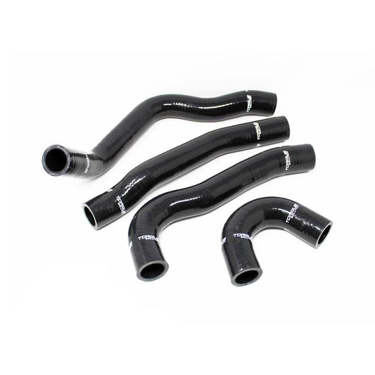 Torque Solution Silicone Radiator Hose Kit (Black): Mitsubishi Evolution X 2008-2015