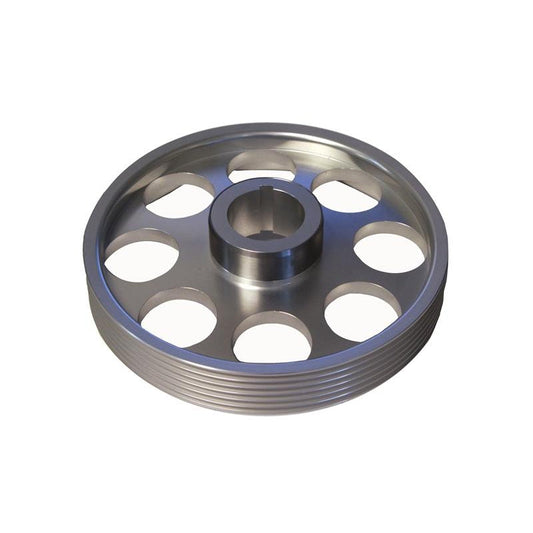 Torque Solution Lightweight Crank Pulley (Silver): Hyundai Genesis Coupe 3.8 2010+