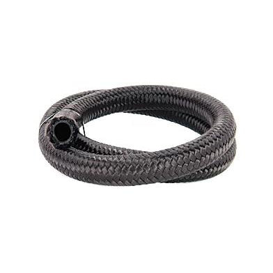 Torque Solution Nylon Braided Rubber Hose: -10AN 10ft (0.56" ID)