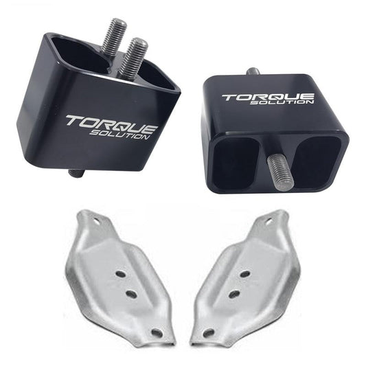 Torque Solution Solid Billet Engine Mounts w/ Mount Plates: Subaru WRX 2002-2014 / STi 2004-2017