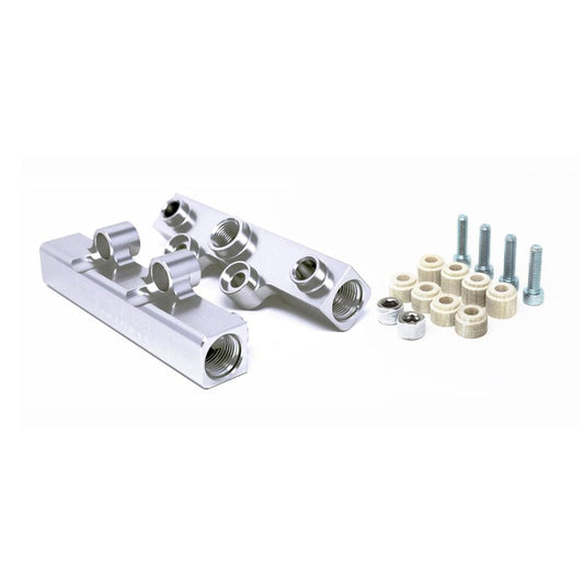 Torque Solution V2 Top Feed Fuel Rails (Silver): Subaru WRX 02-14, STI 07-20, LGT 08-12, FXT 06-13