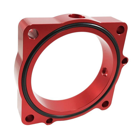 Torque Solution Throttle Body Spacer (Red): Challenger / Charger / 300 / Magnum 5.7L/6.1L/392/6.4L 2005-2017