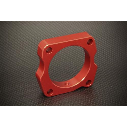 Torque Solution Throttle Body Spacer (Red): Honda Accord V6 2003-2010