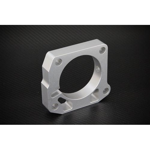 Torque Solution Throttle Body Spacer (Silver): Honda Civic Si 1999-2000